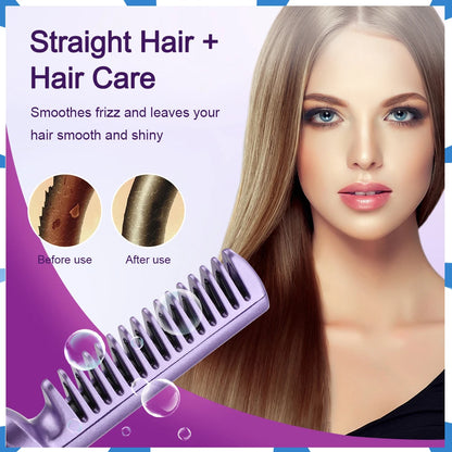 3 Levels Lazy Hair Straightening Comb 3D