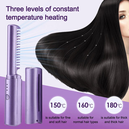 3 Levels Lazy Hair Straightening Comb 3D